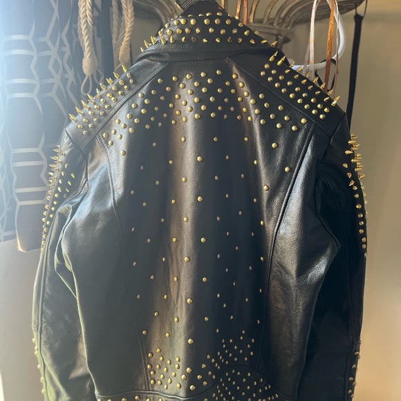 Black Leather Jacket Size XXL. New and Heavy - Picture 2 of 6